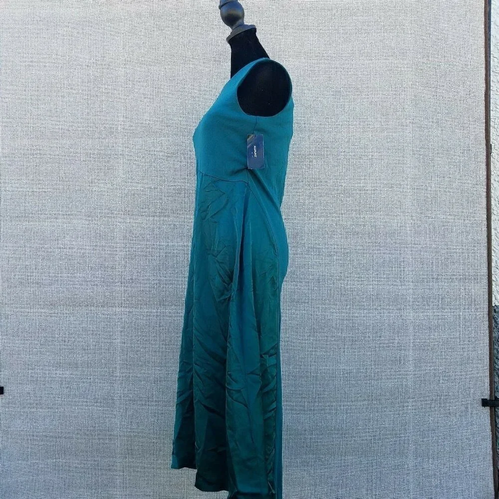 Alfani Fitted Flare Asymmetrical Dress Women's. Emerald Safari. Size XS. NWT $89